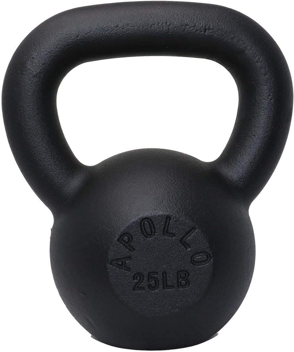 1-Piece Solid Cast Iron Kettlebells Weights Available: 5~50LB - Ideal for Strength Training, Building Muscles