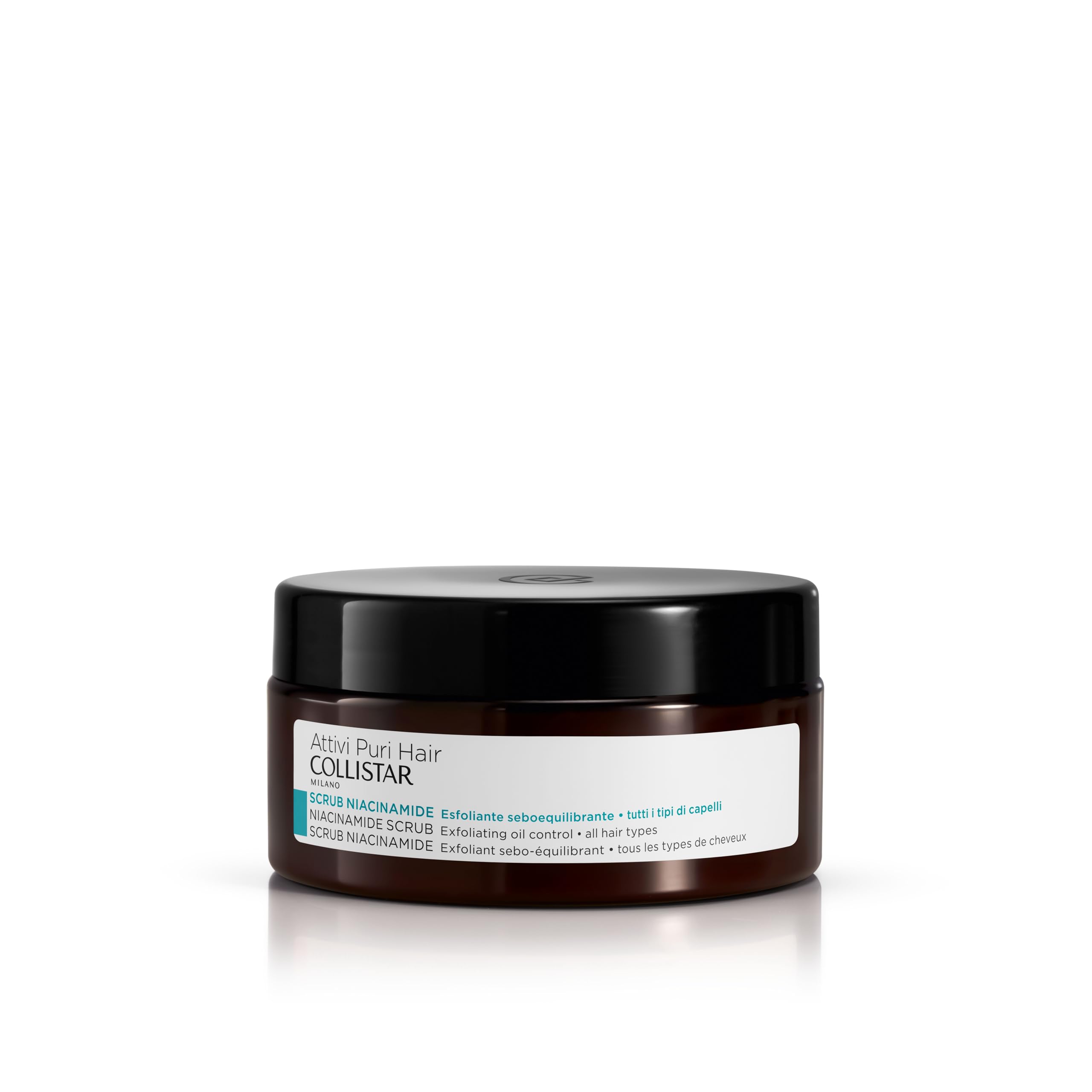 Collistar Aktywny Puri Hair Scrub Niacynamid, łojobilansujący, do wszystkich rodzajów włosów, 250 ml