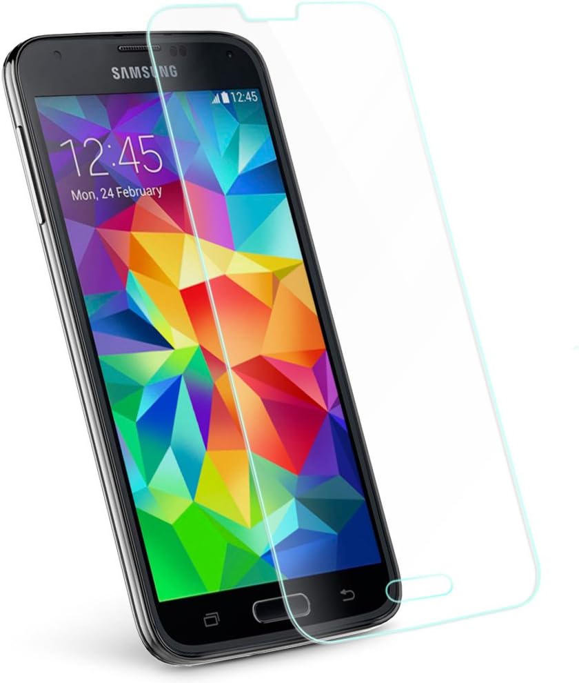 [Scratch Terminator] Anker Tempered-Glass Screen Protector for Samsung Galaxy S5 Premium Crystal Clear - Industry-High 9H Hardness