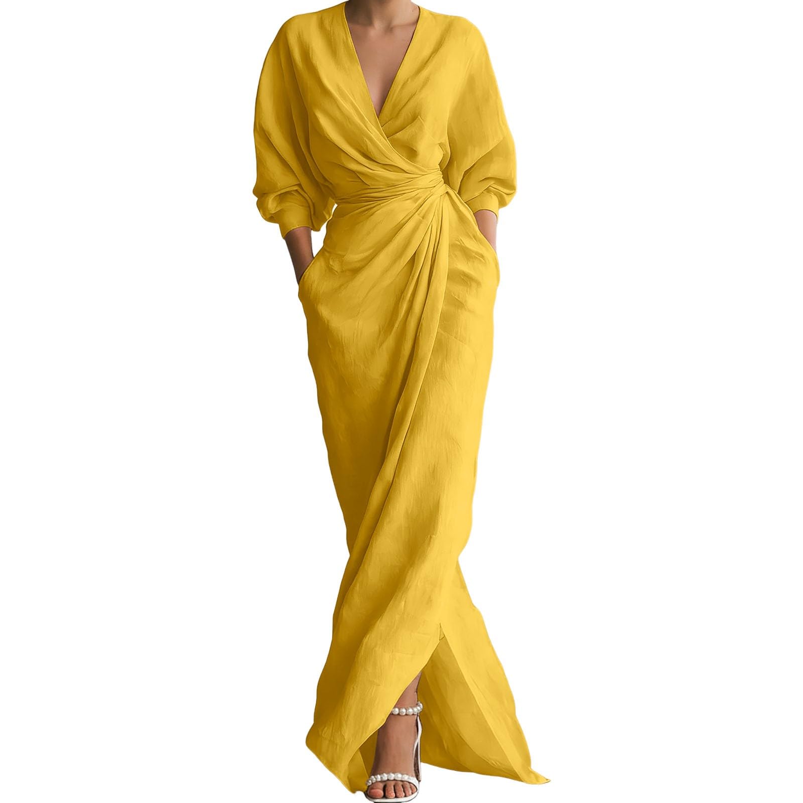 Robe d'été en mousseline chic pour invitée de mariage