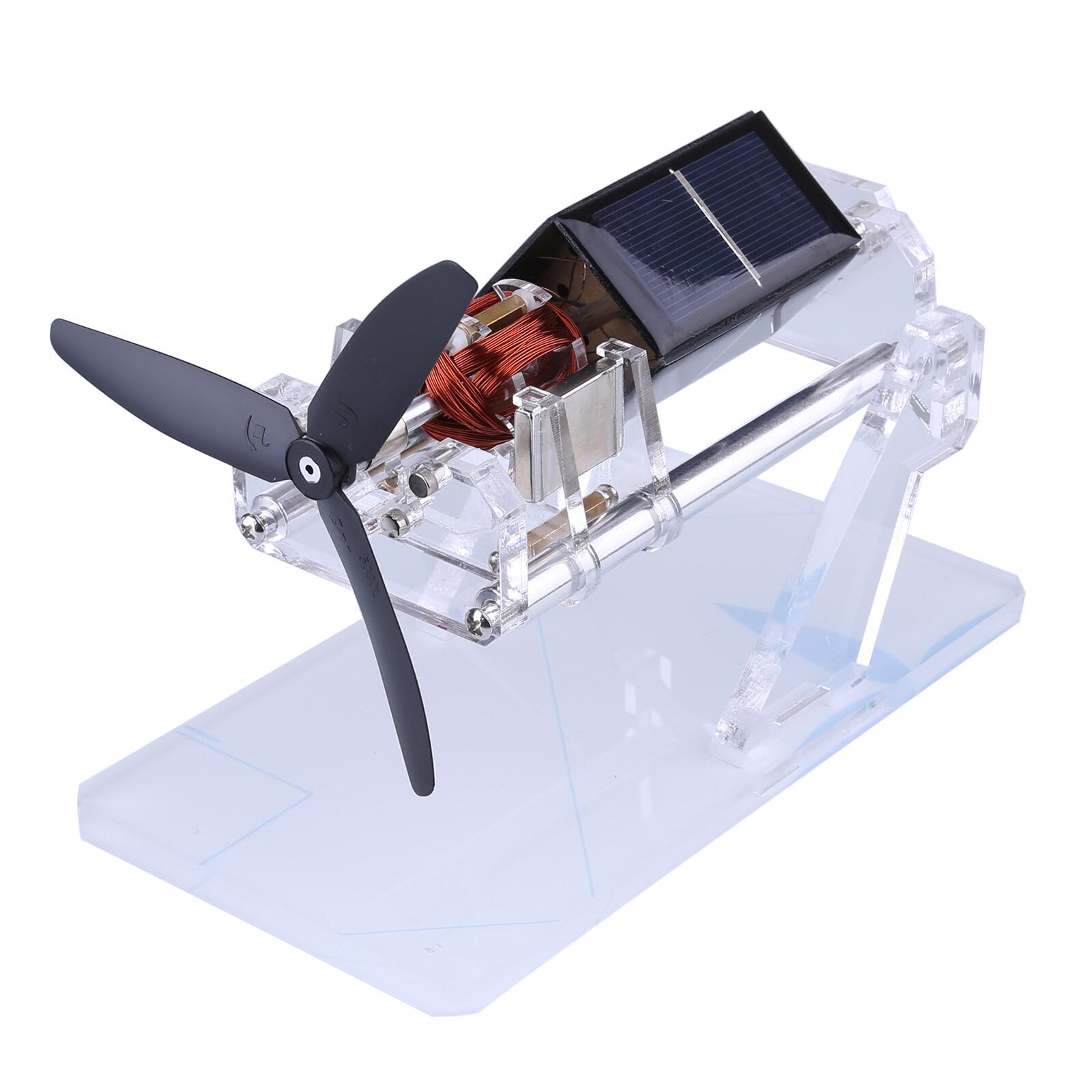 Kit motore a levitazione magnetica a energia solare con ventola a doppio strato, ideale per dimostrazioni scientifiche e decorazioni da scrivania