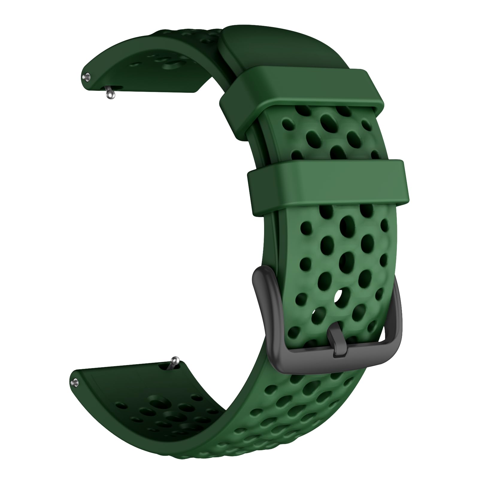 MYSNBKN 22 mm Quick Release Silicone Watch Straps for Amazfit Active Max/Coros Pace 4/Pace 3/Apex 46 mm/Apex 2 Pro/Apex Pro, Replacement Band for Forerunner 570 47 mm/Forerunner 265/255