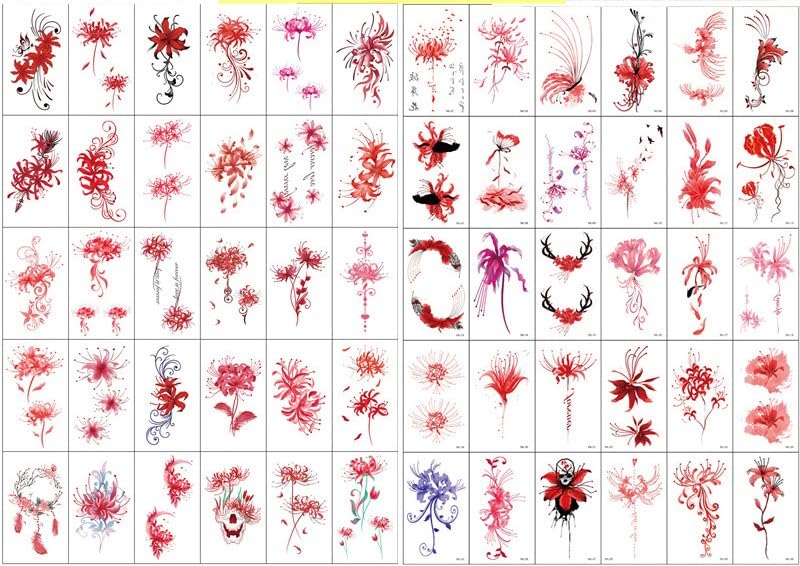 Bianhua Temporary Tattoo Waterproof Simulation Female Clavicle Ankle Sticker