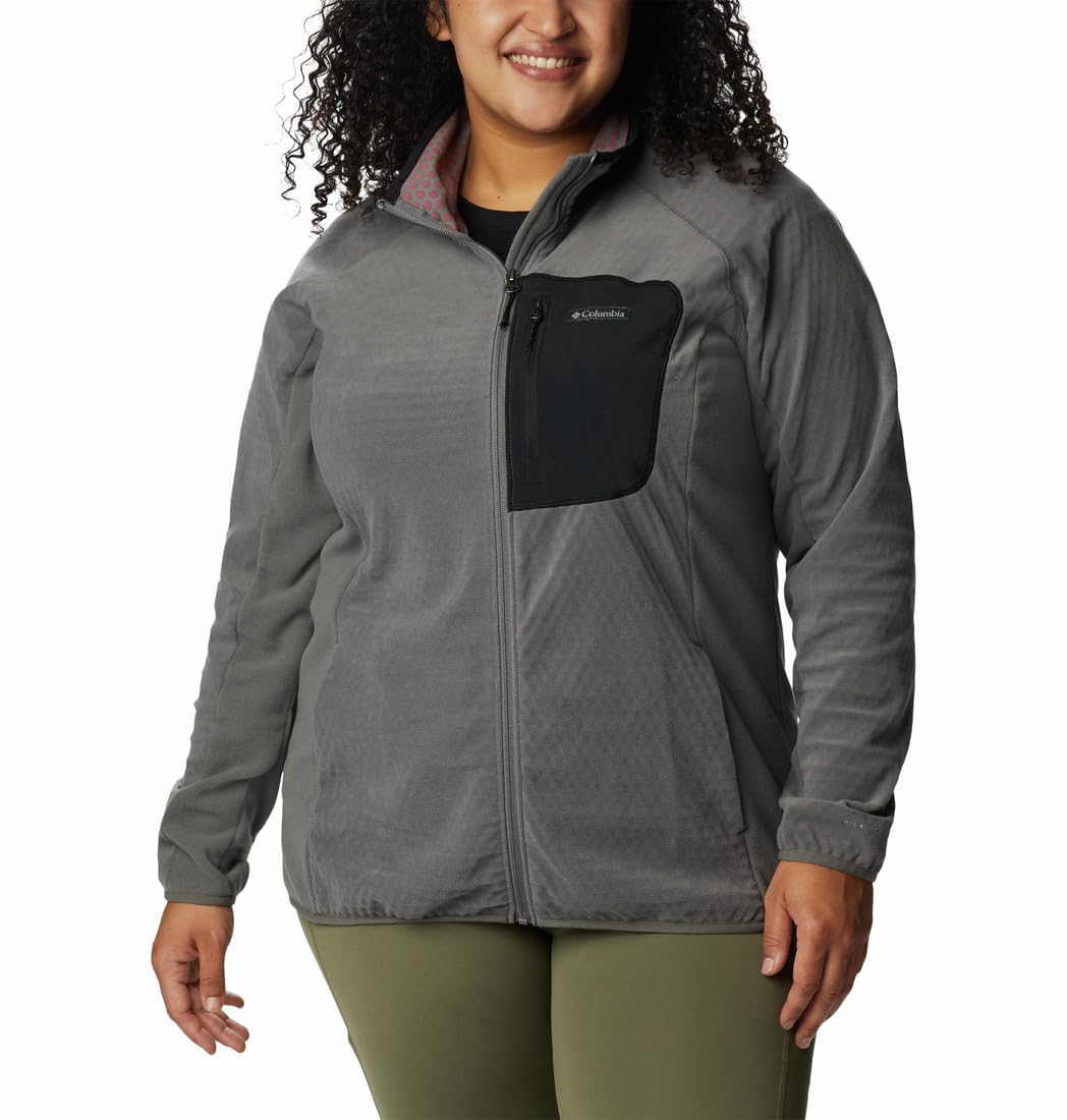 Women's Polyester Standard Length W Outdoor Tracks Full Zip Jacket