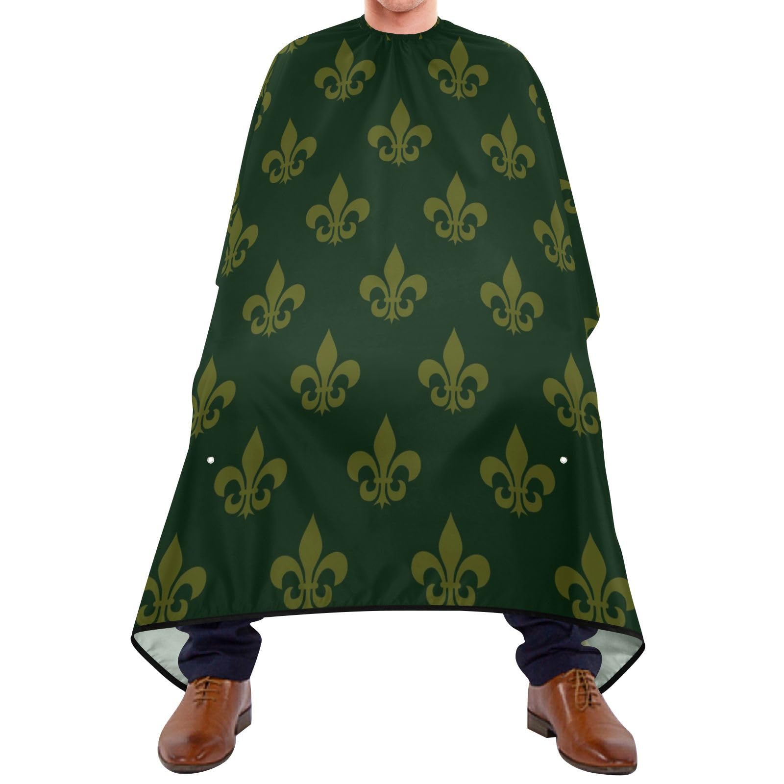 Capa Peluquería Carnaval Verde, Capa De Peluquería Ligera Capa De Barbero Impermeable Capa De Cortar Pelo Para Hombre Adulto Hogar 140X168Cm
