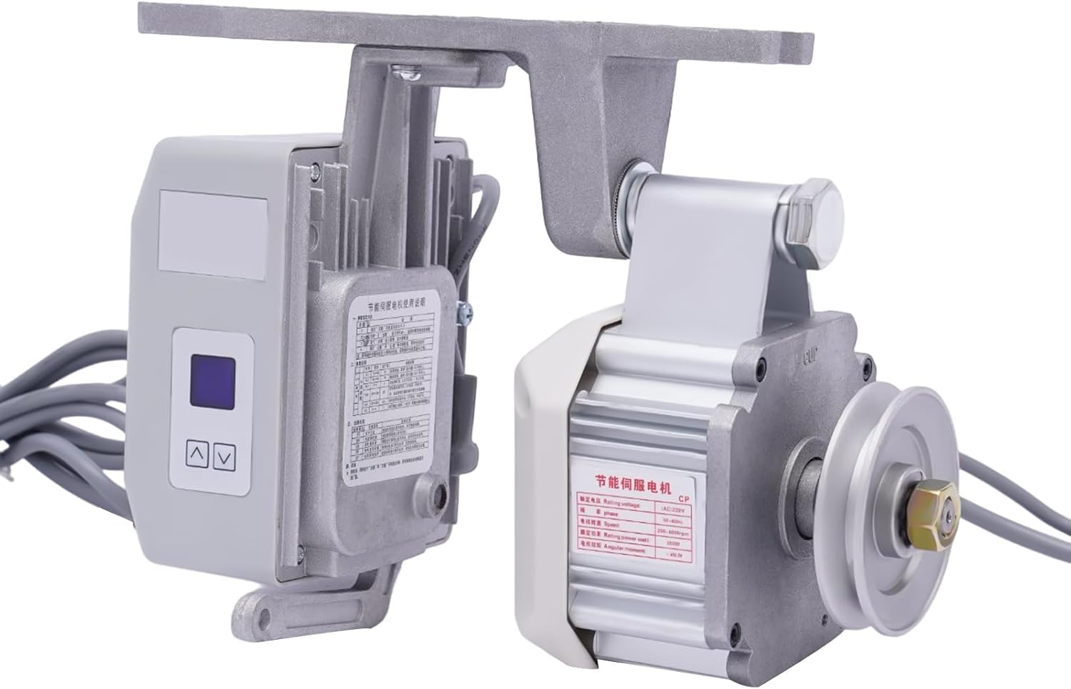 Motor de costura 550w sin escobillas servo, 200-6000 rpm ajustable, para máquinas de confección de alta resistencia, 10.23 x 7.87 pulgadas