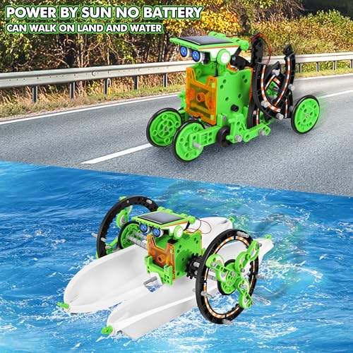 Image of Bottleboom STEM 13 in 1 Education Solar Power Robot Toys for 8-12 Year Old Boys Science Kits Educational Toys for Kids Robotic Experiments Birthday Gifts for 8 9