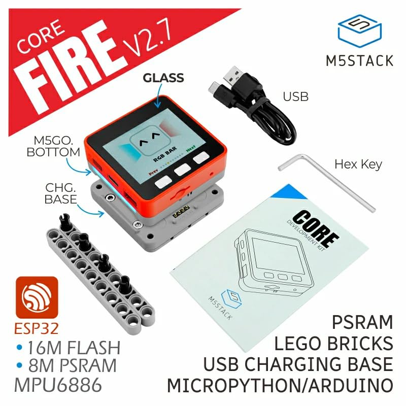 Amazon.com: M5Stack Official FIRE IoT Development Kit (PSRAM) V2.7