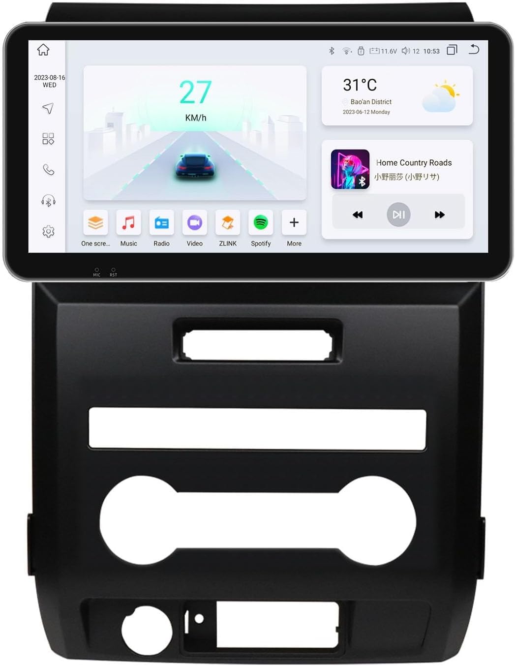 Core(8g+128g), 10.33" Autoradio Android 15 per F-ORD F150 P415 Raptor MT 2008-2014, 8 Core 8G 128G con Carplay Wireless, Bluetooth, GPS, FM, Telecamera di retromarcia