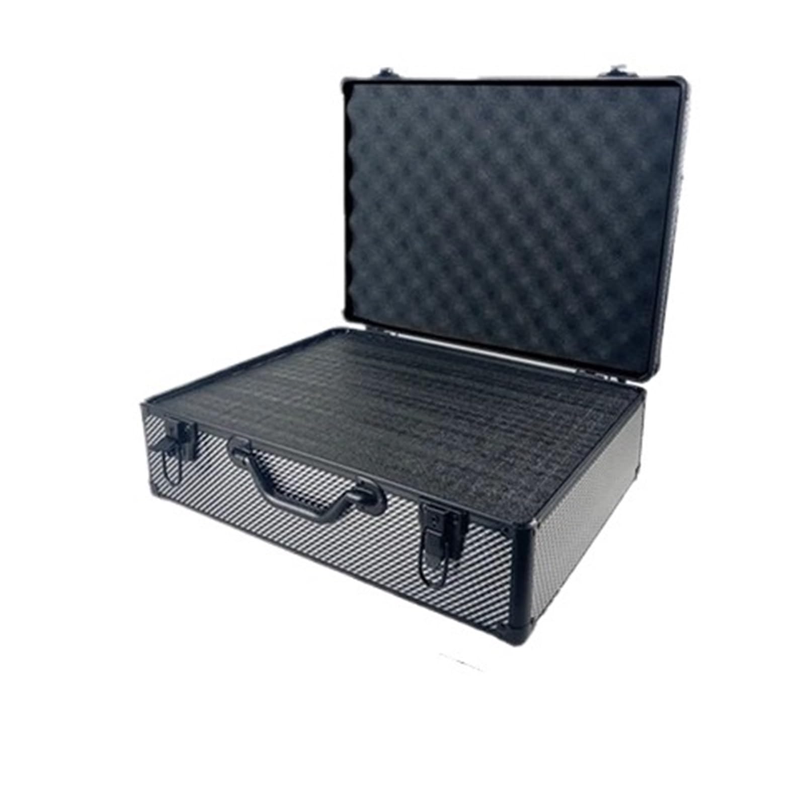 Aluminium Aktentasche ToolBox Tragbare Aluminium-Sicherheitsausrüstung, Werkzeugkasten, Instrumentenkoffer, Aufbewahrungsbox, Koffer, stoßfester mit Schwamm