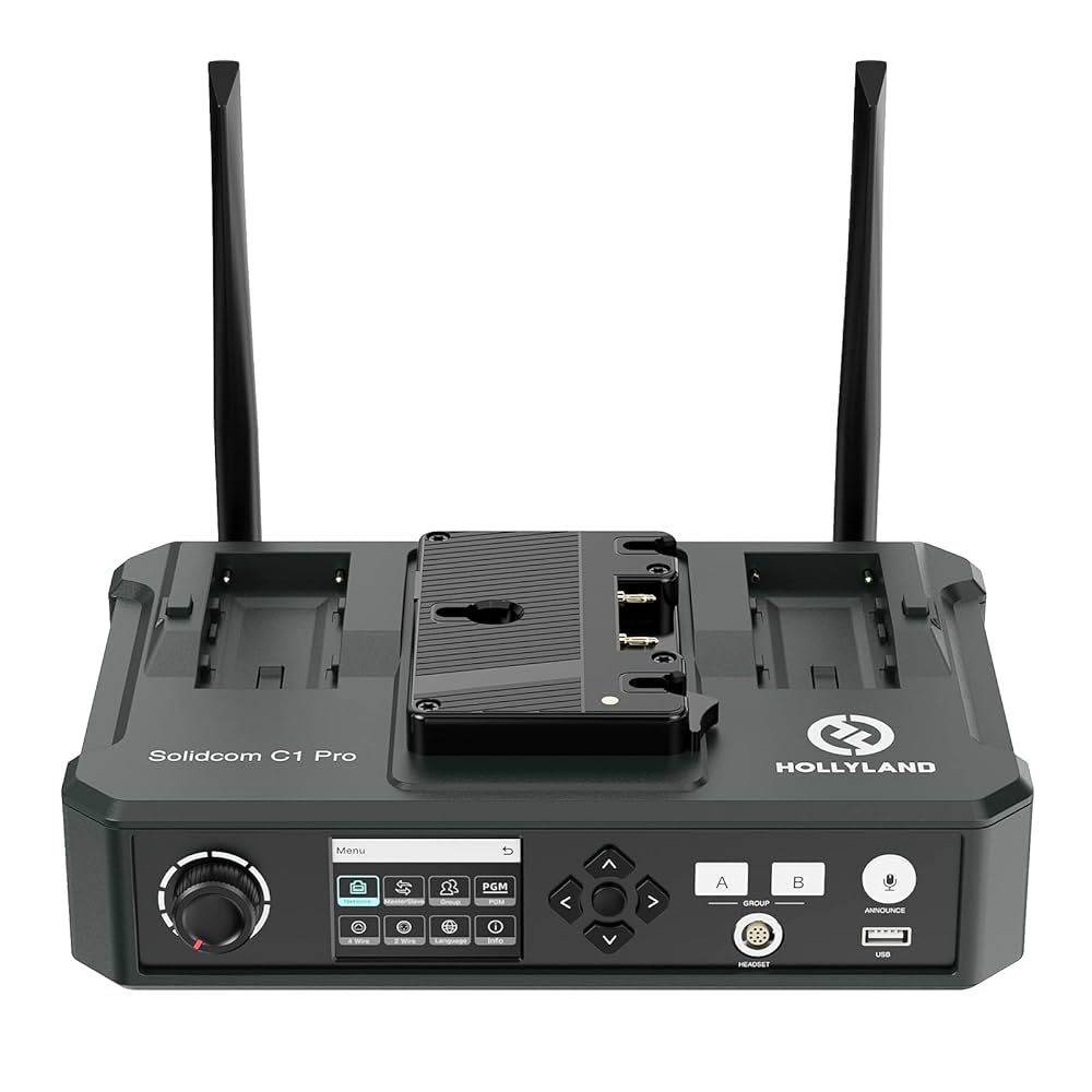 Hollyland solidcam C1 (子機)② Hollyland Solidcom C1 Wireless Intercom System - 2 Headsets