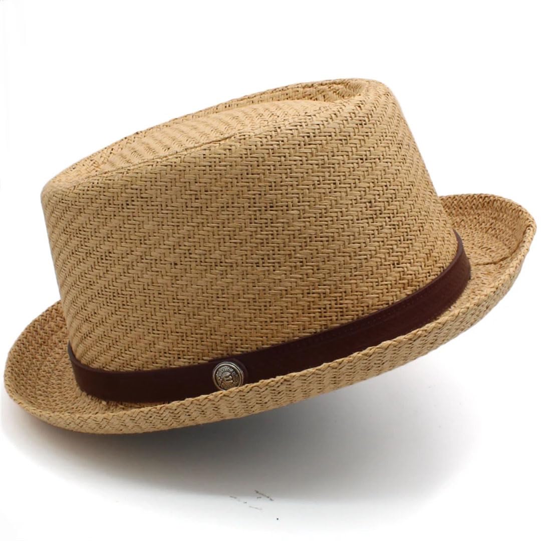 Cappelli di paglia unisex Cappello da sole Cappello da barca Marinaio Sombrero Beach Outdoor Viaggi