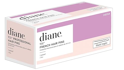 Diane - Pasadores para el pelo francés color negro 1 34 pulgadas 1 libra