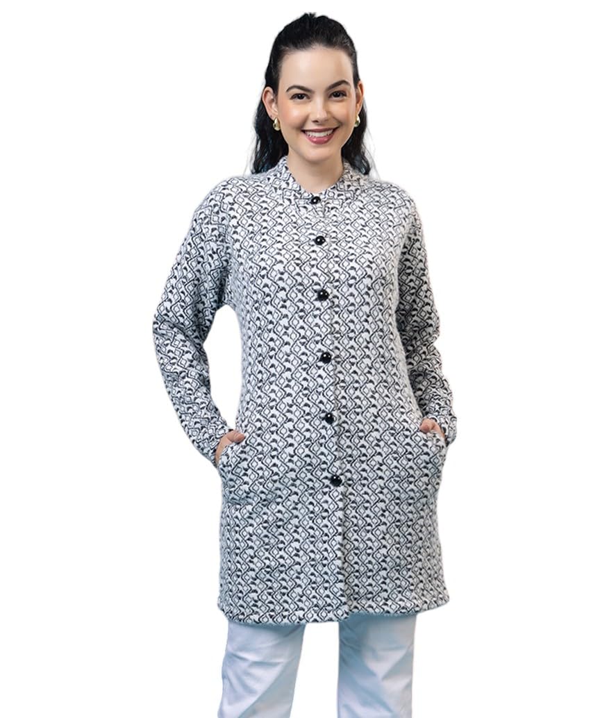prashar Women's Woolen Long Coat Cardigan Sweater for Winter Wear | Warm and Stylish Winter Outfit for Women-picture-42