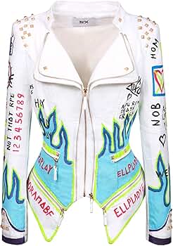 Fashionable SX women's punk flower embroidered short synthetic Fashionable SX women's punk flower embroidered short synthetic