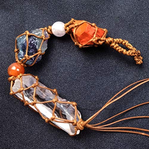 WINOMO 7 Cura Chakra Cristal Janela Decoração Do Carro Ornamentos Carro Pendurado Boa Sorte Shui Med