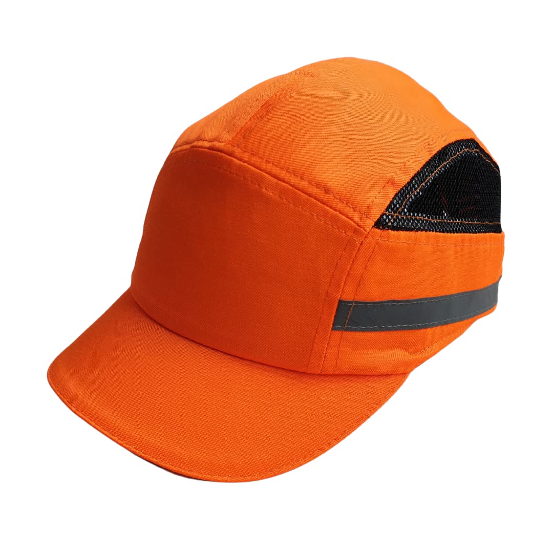 ViCap Aero Orange Anstoßkappe/Sicherheitskappe mit ABS-Schale & Warnschutz (Orange)