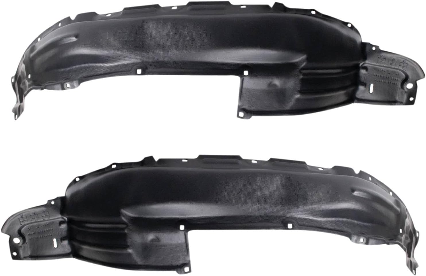 TRQ Front Inner Fender Liner Set Compatible with 2010-2013 Toyota 4Runner TO1248159 TO1249159