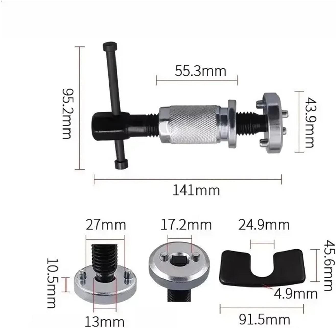 Brake Pad Replacement Tool Brake Pad Caliper Repair Kit Piston Rewind Tool Wheel Cylinder Pump Separator