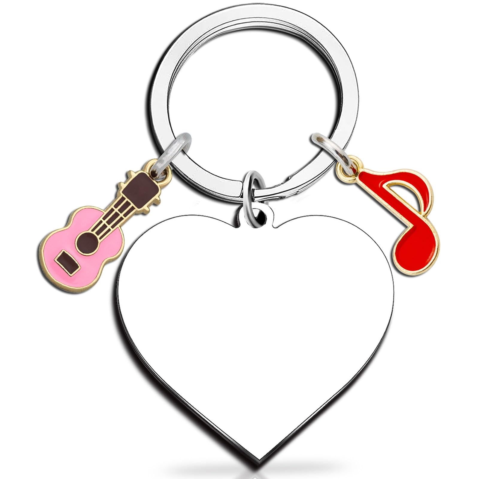 Inspired Keychain, White, S