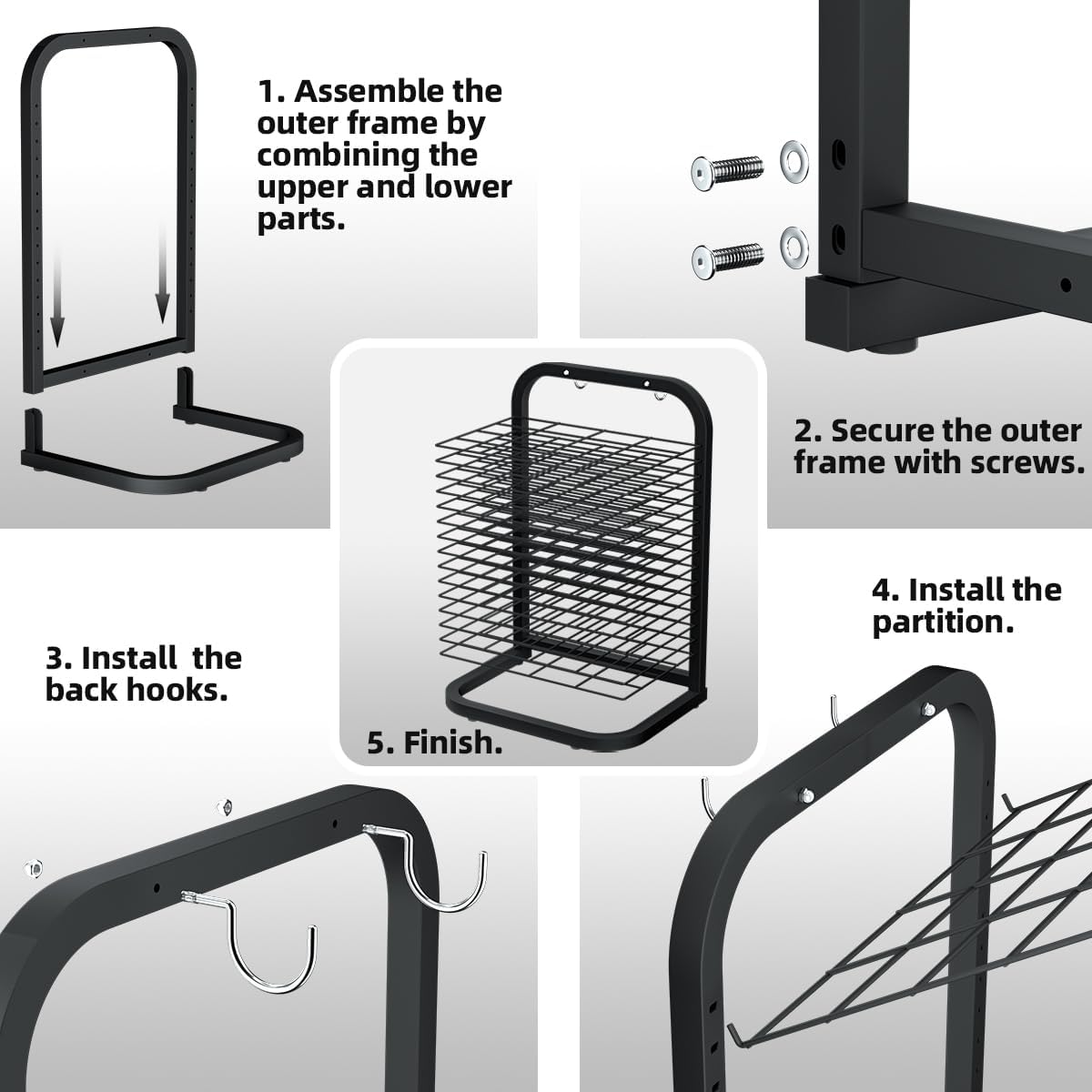 INNOVART 15 Shelves Art Drying Rack for Classroom, Art Studio and Home, Metal Desktop Artwork Storage, Black Painting Drying Rack, Artwork Display Organizer Racks for Classroom Club Painting Crafts