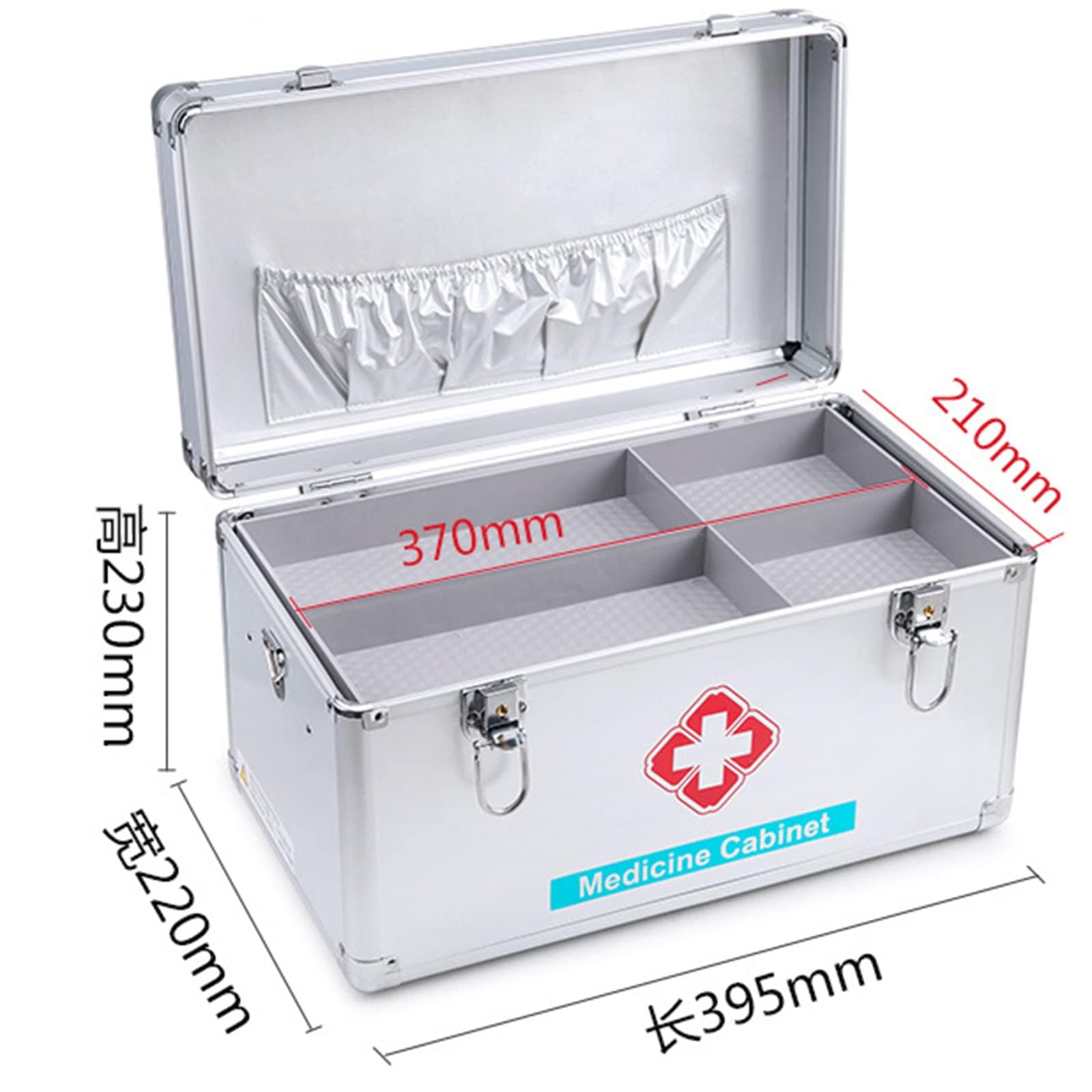 Etui na leki ratunkowe rodzinne pudełko pierwszej pomocy, przenośne szafki na leki skrzynia na leki pudełko do przechowywania ze stopu aluminium organizer pudełko na leki rodzinne pudełko do
