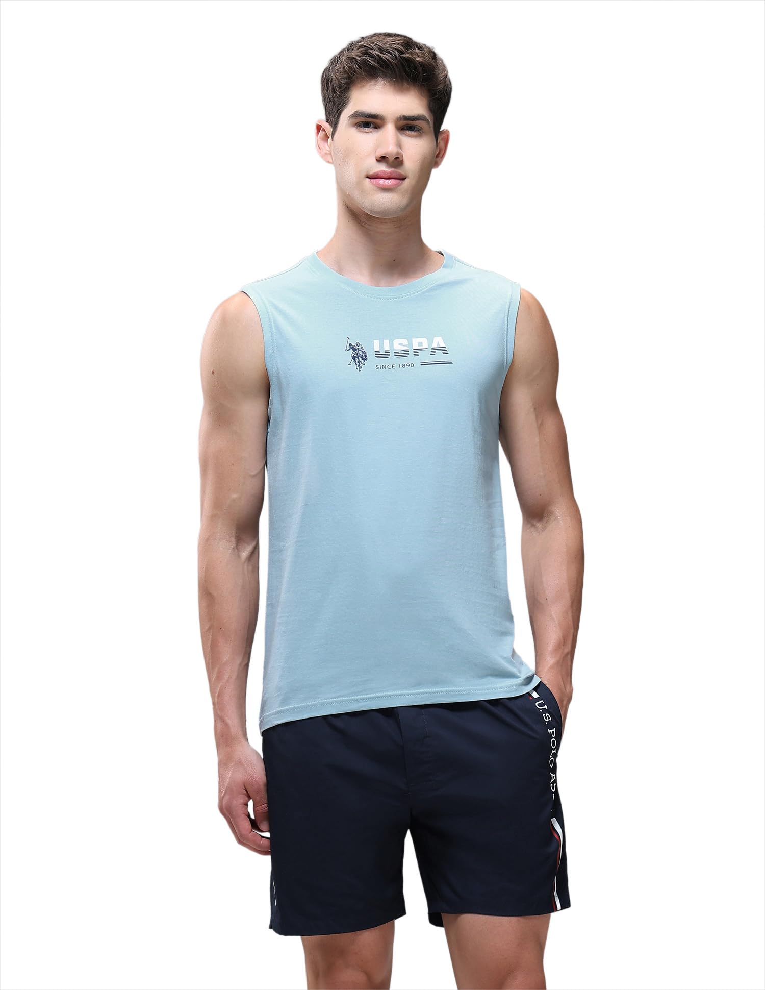 u.s. polo assn. Men's SS010 Pure Cotton Relaxed Fit Sleep Sets-picture-19