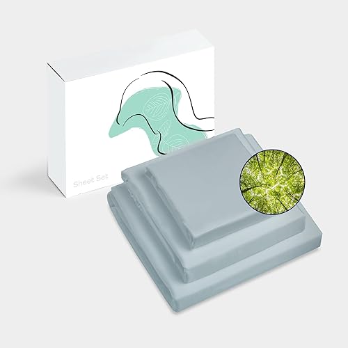 Vesta Juego de sábanas de lujo 100% eucalipto austriaco, refrescante para personas que duermen con calor, suave como la mantequilla, perfecto para