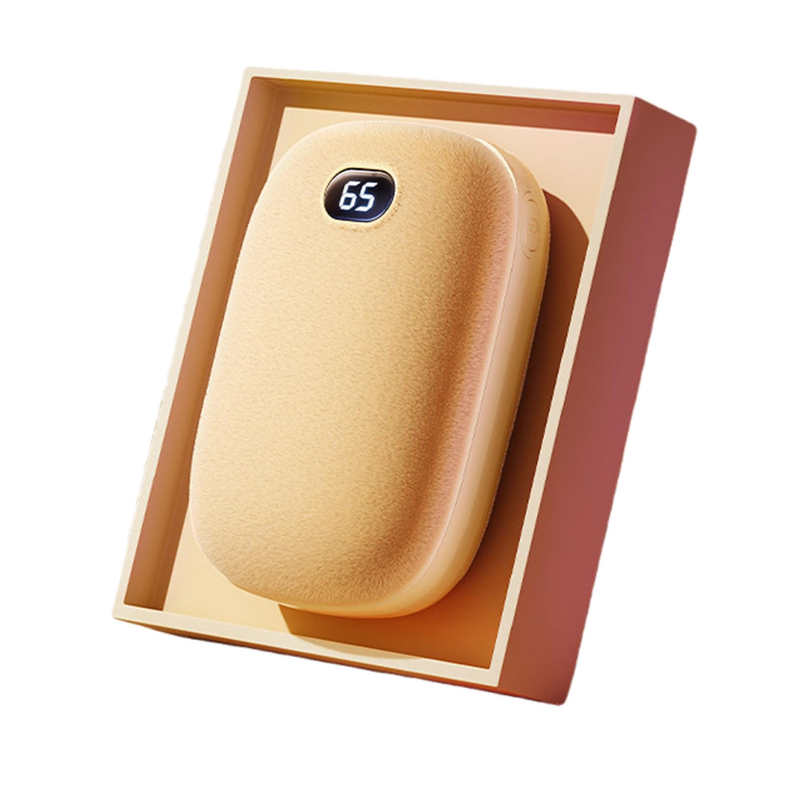 Scaldamani Elettrici, Power Bank Ricaricabile, 3 Livelli Scaldino USB Riutilizzabile Ideale per Lo Sci Invernale, Viaggi E attività All'apertoKhaki,One Size