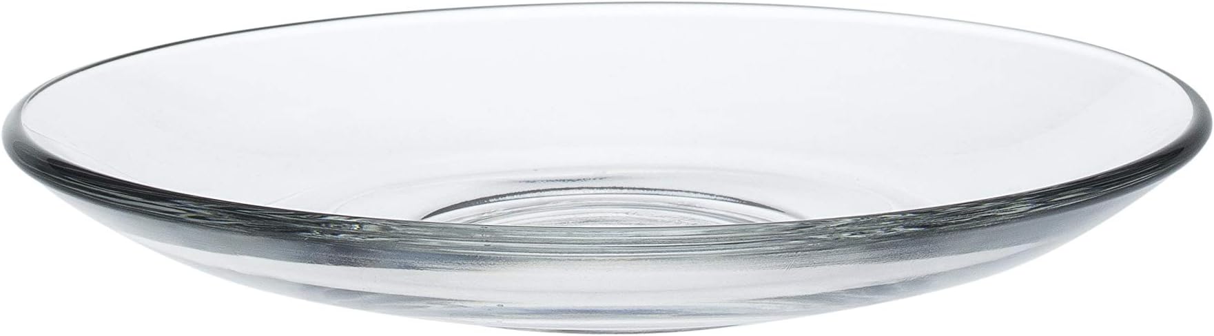 Set of 6 5.25" Saucers, Clear