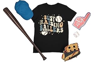 Retro Busy Raising Ballers Unisex Shirts: For Baseball-Loving Moms and Dads