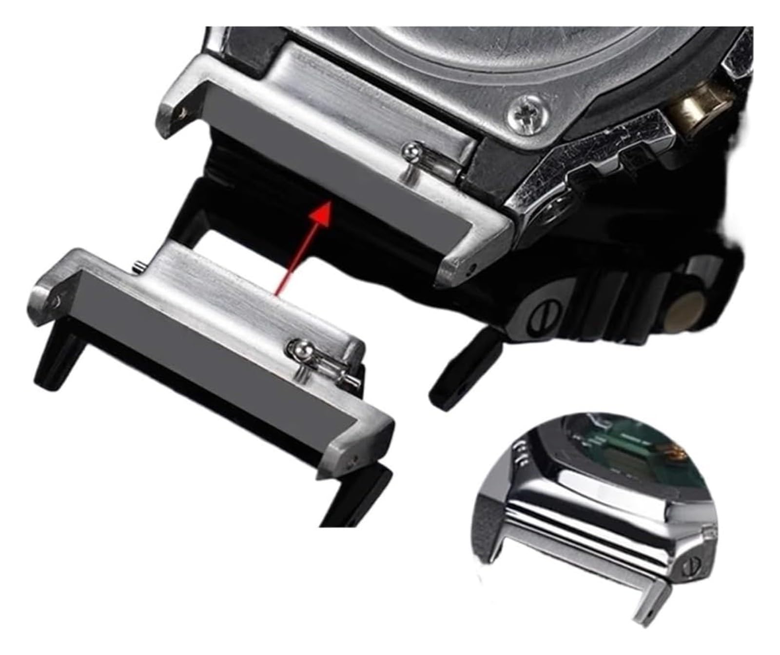 Adattatore for orologio SS da 22 mm+strumenti,GA2100,GM2100