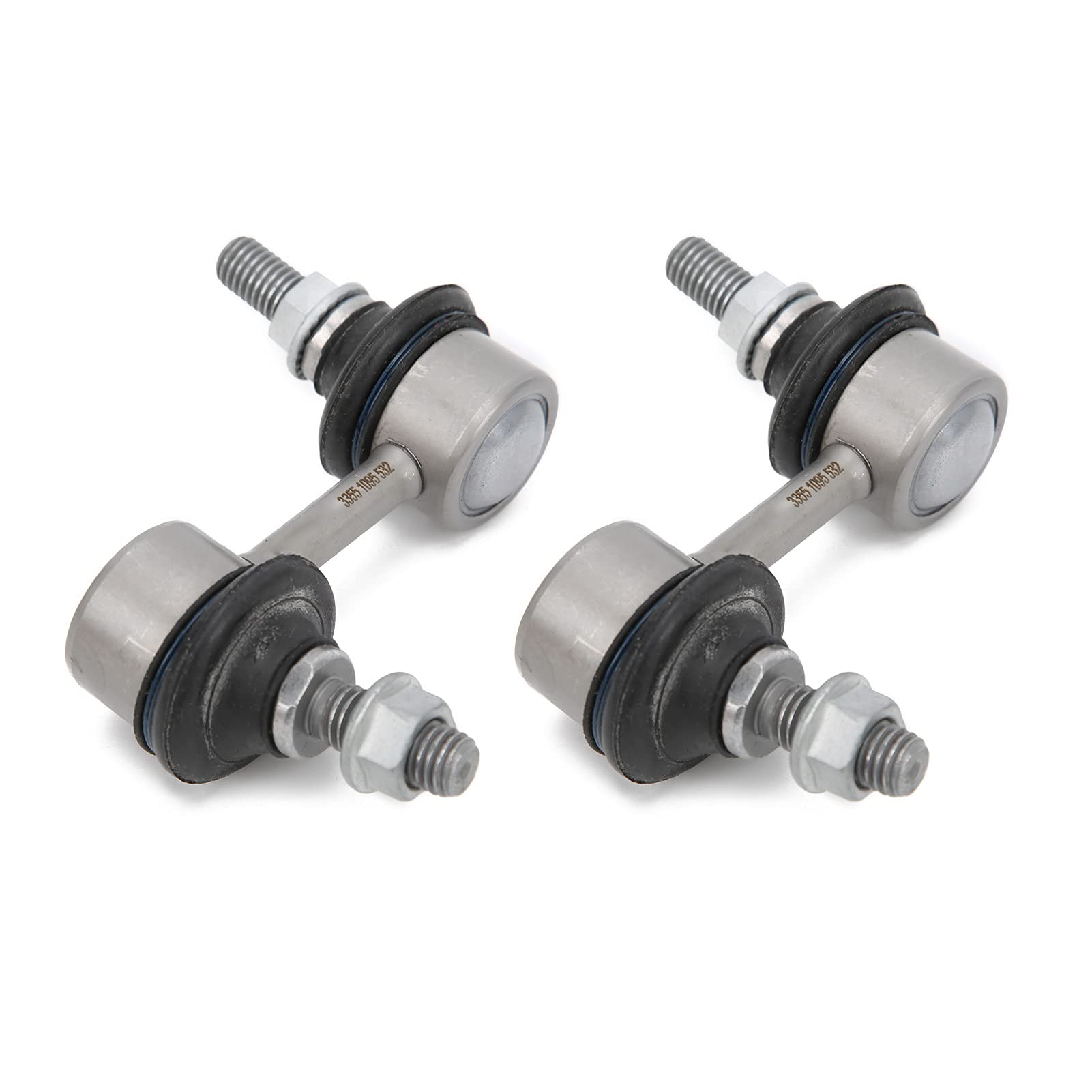 VOLLSUN 2 szt. Tylny stabilizator pręt stabilizator poprzeczny głowica 33551095532 wysokiej jakości guma ze stopu aluminium zamiennik dla modeli serii 5 E39 520 540 525 530 535
