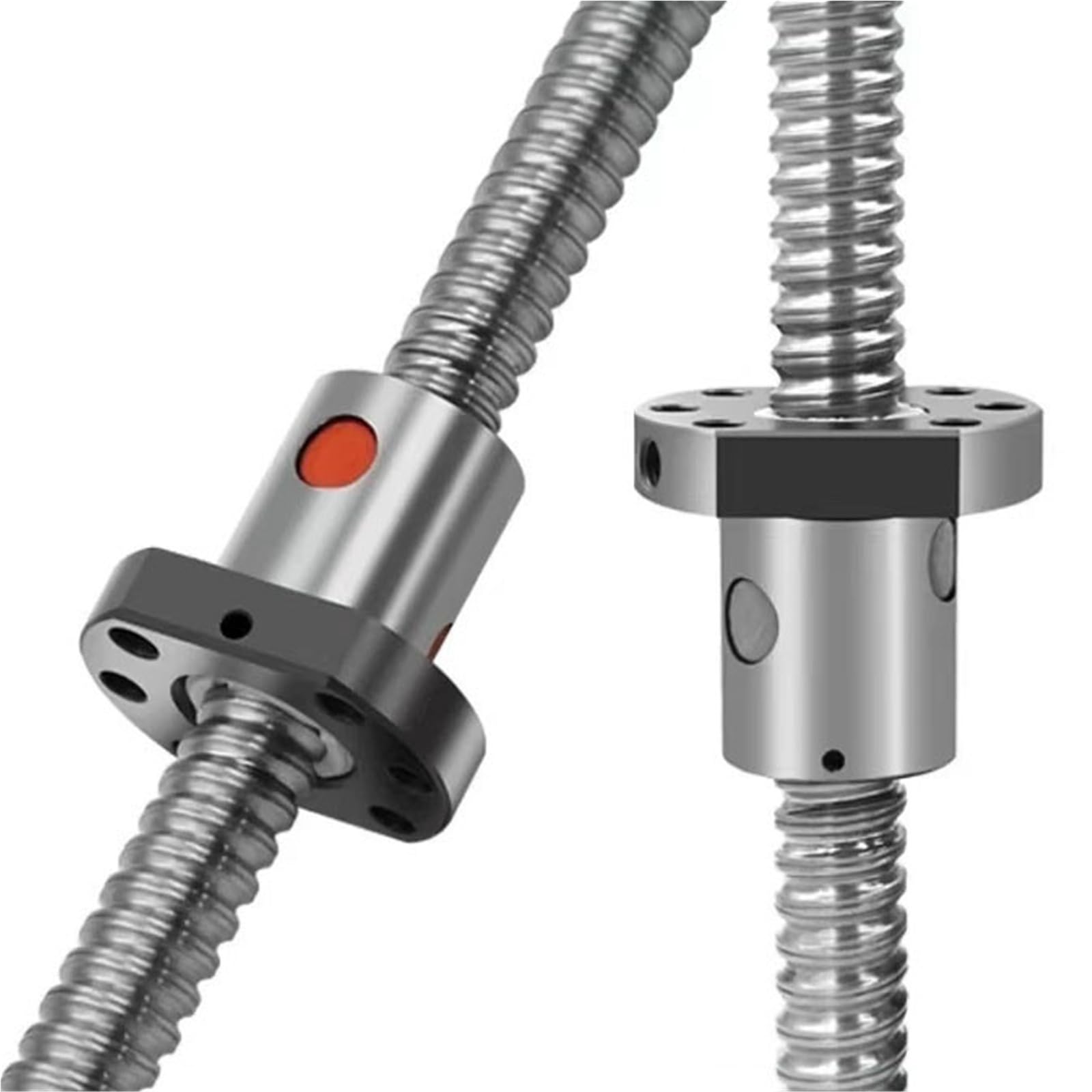 SFU1204 C7 laminowana śruba kulowa z nakrętką kulową 22 mm, średnica zewnętrzna 12 mm, skok 4 mm, koniec BK10 BF10, krok obrobiony prawy gwint (600 mm)