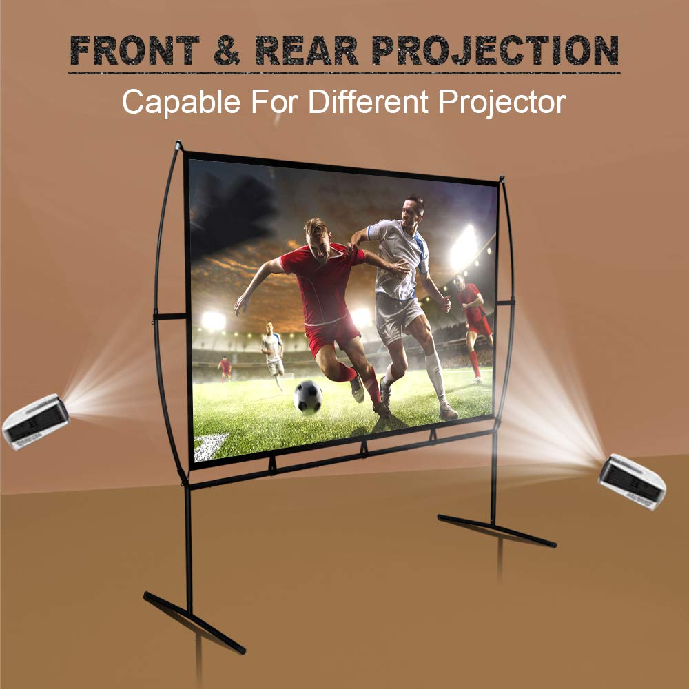 Schermo Per Proiettore 150 Pollici 16:9 - 339x270 Cm - Portatile Per Interni Ed Esterni - Foto 6