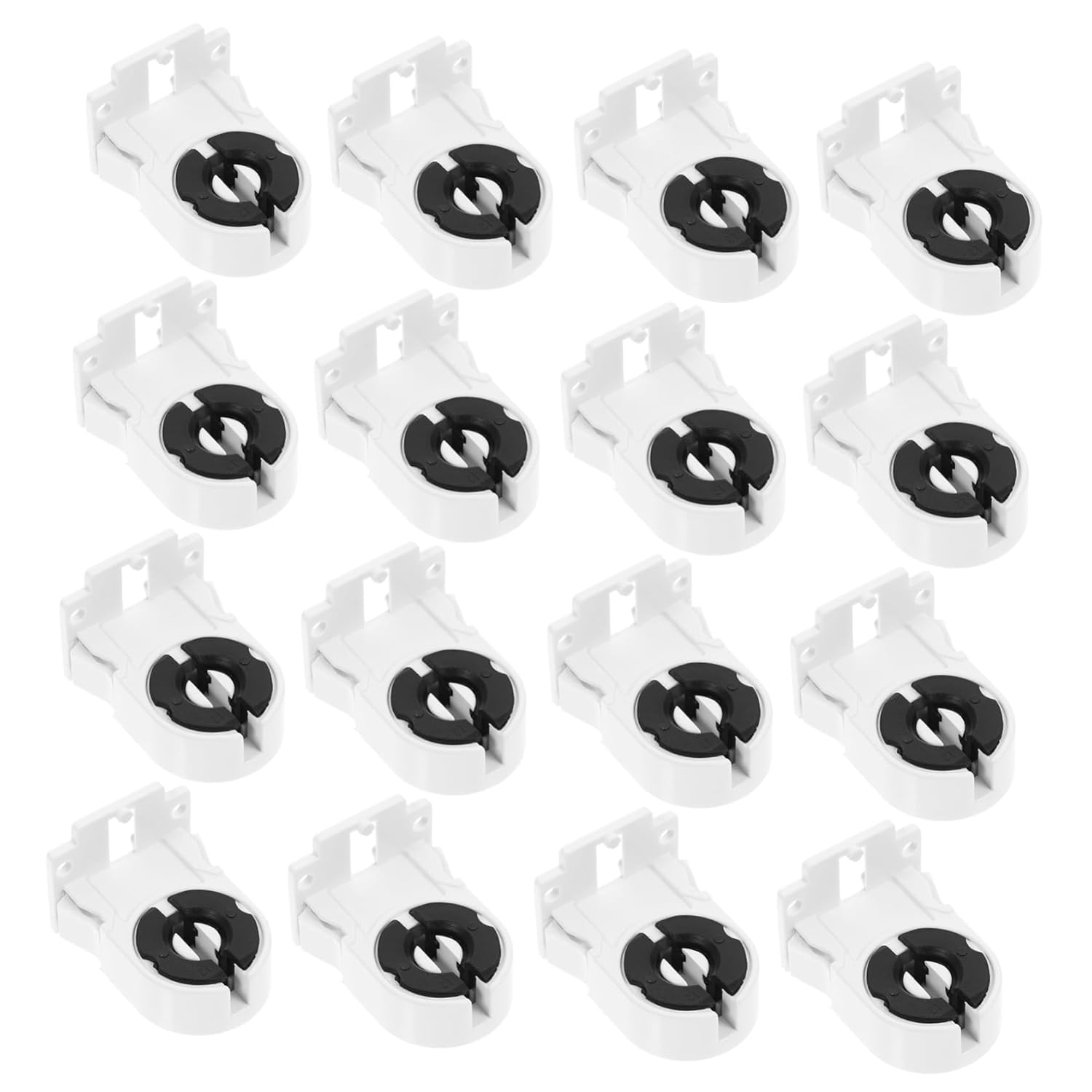 250pcs Lamp Tube Socket Holders Tombstone Socket Light Adapter for Fluorescent Tubes Bulbs