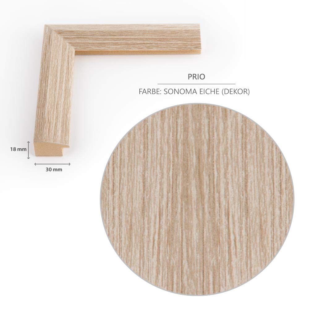 Cornice portafoto per puzzle PRIO 38 x 98 cm, rovere Sonoma (decorazione) per circa 500-1000 pezzi
