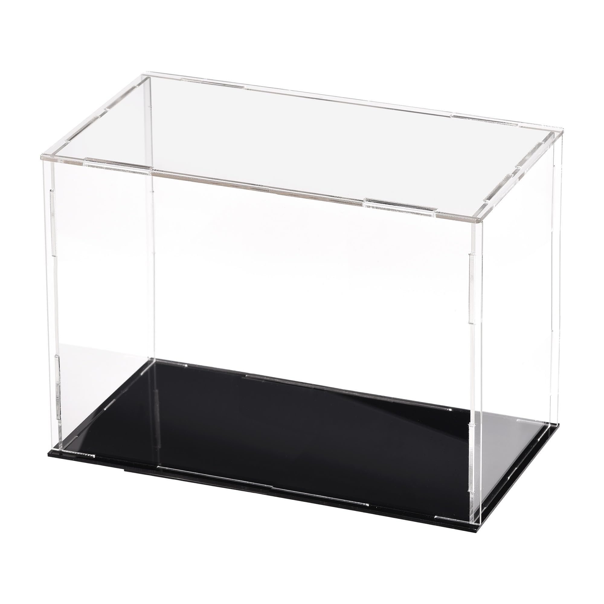 Edinstry アクリルケース アクリルボックス フィギュアケース ディスプレイケース コレクションケース 収納ボックス 展示 防塵ショーケース 高さ15cm 透明 20x10cm