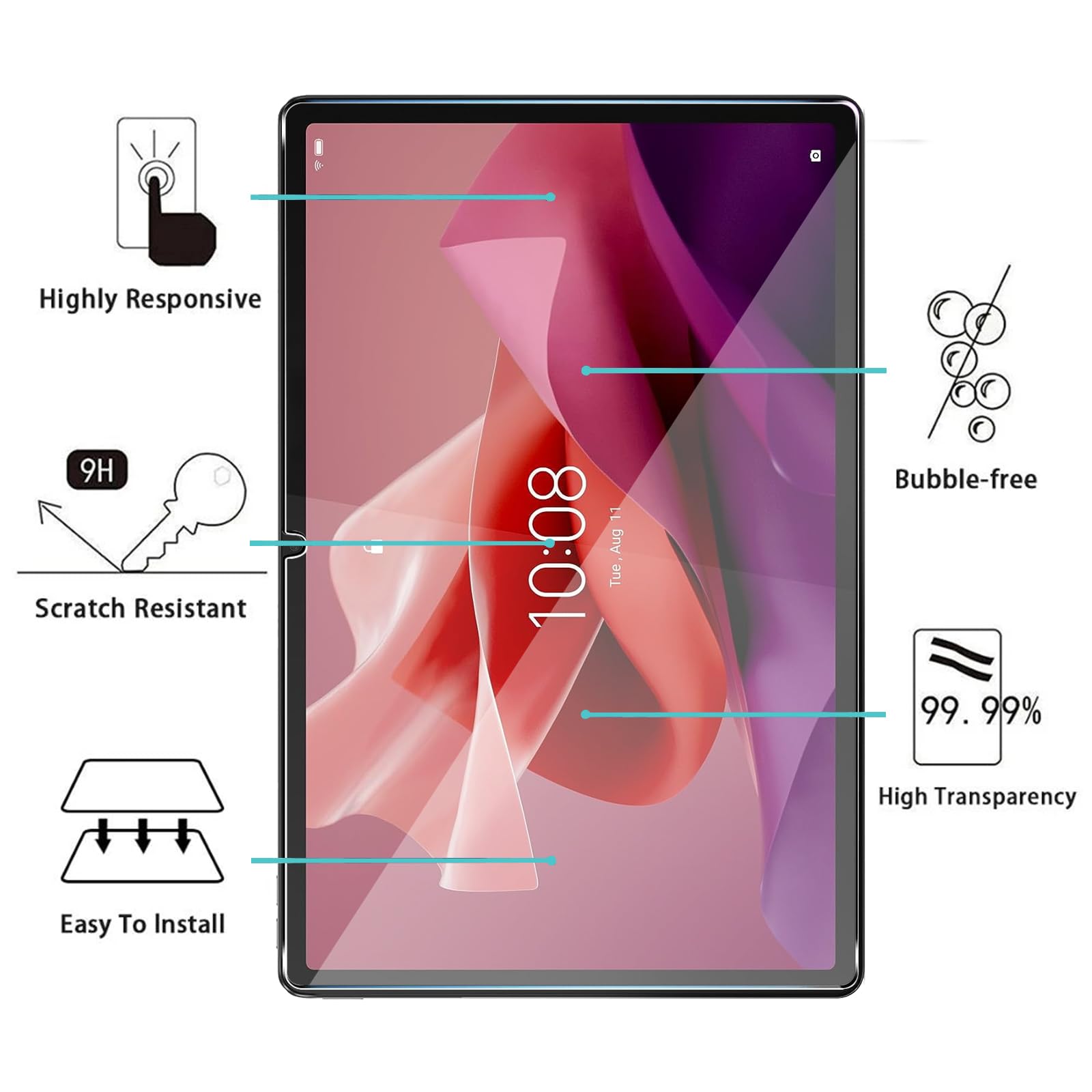 atFoliX Pellicola Vetro per Lenovo Tab Extreme 9H Armatura
