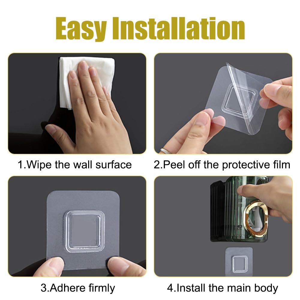 TOYANDONA Zahnpastaspender 2 Stück - Wandmontage Ohne Bohren | Blau