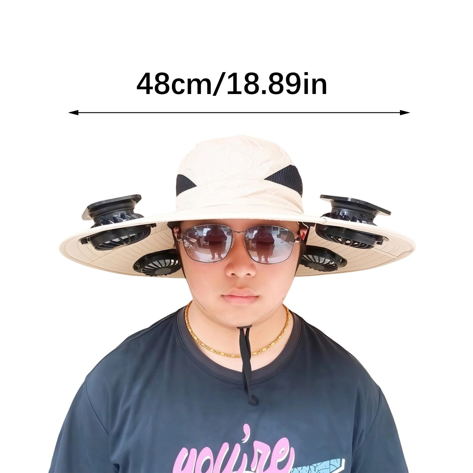 Cappello rinfrescante da Campeggio con Parasole, Black