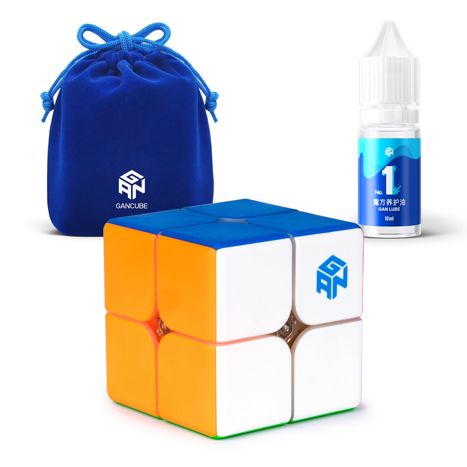 Amazon.com: GAN 249 V2 with GAN Speed Cube Lube, 2x2 Speed Cube