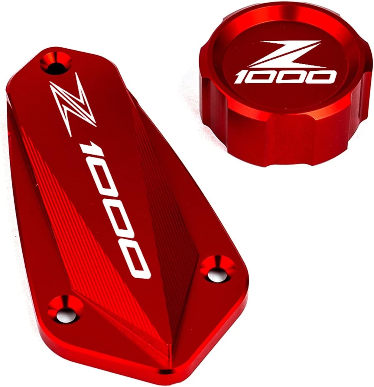 Dla KAWASAKI Dla Z1000/R 2011-2019 2020 2021 Akcesoria Motocyklowe Przedni Tylny Płyn Hamulcowy Główny Pokrywa Zbiornika I Korek Wlewu Oleju (Kolor : Red-2)