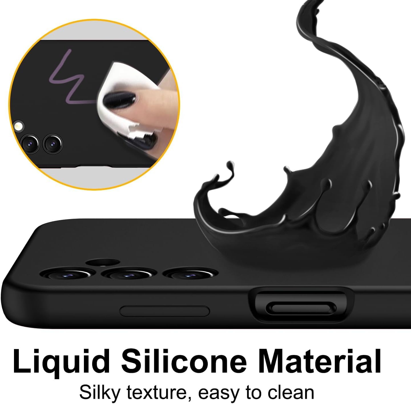 Case For Samsung Galaxy S25 FE / S25 Ultra EDGE S24 Liquid Silicone Phone Cover - 第 19/82 張圖片
