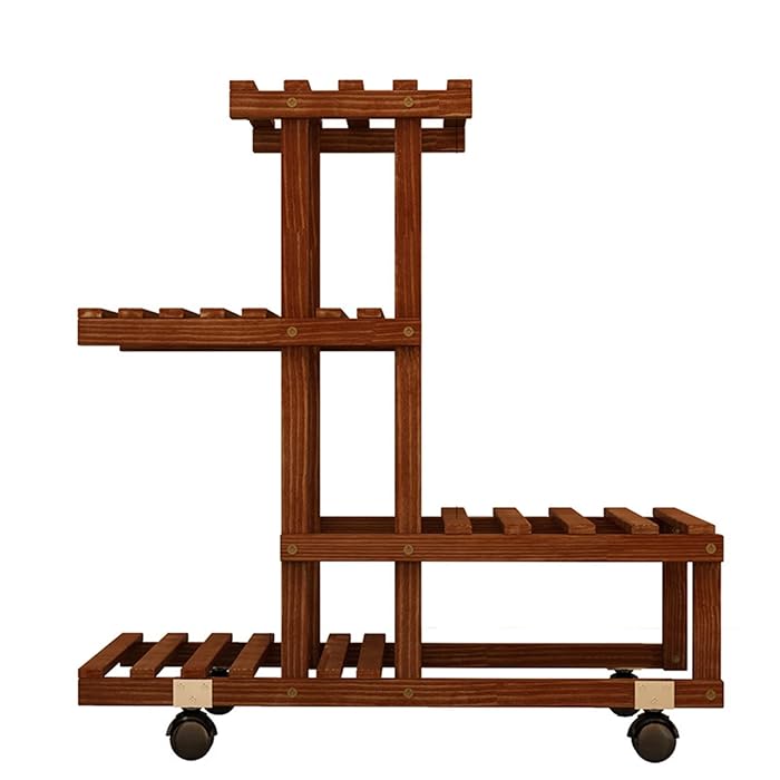 Buy Wood Plant Stand Indoor Outdoor,Plant Shelf Multi Tier Garden Shelf