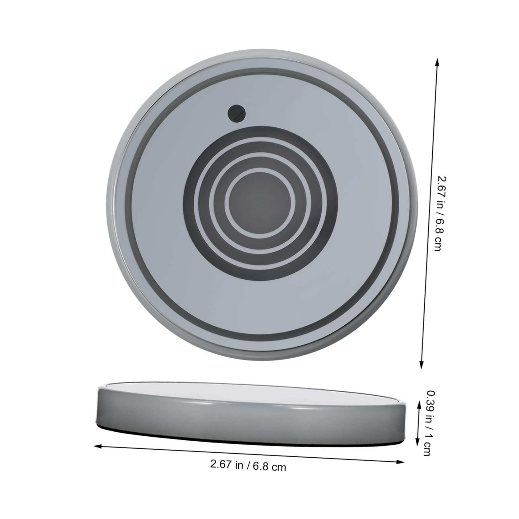 PRETYZOOM 2sets 2pcs Car LED Water Glass Mat with Suction Cups Luminescent Atmosphere Light for Car Interior Decoration Day Battery for Friends and Family 2pcs*2