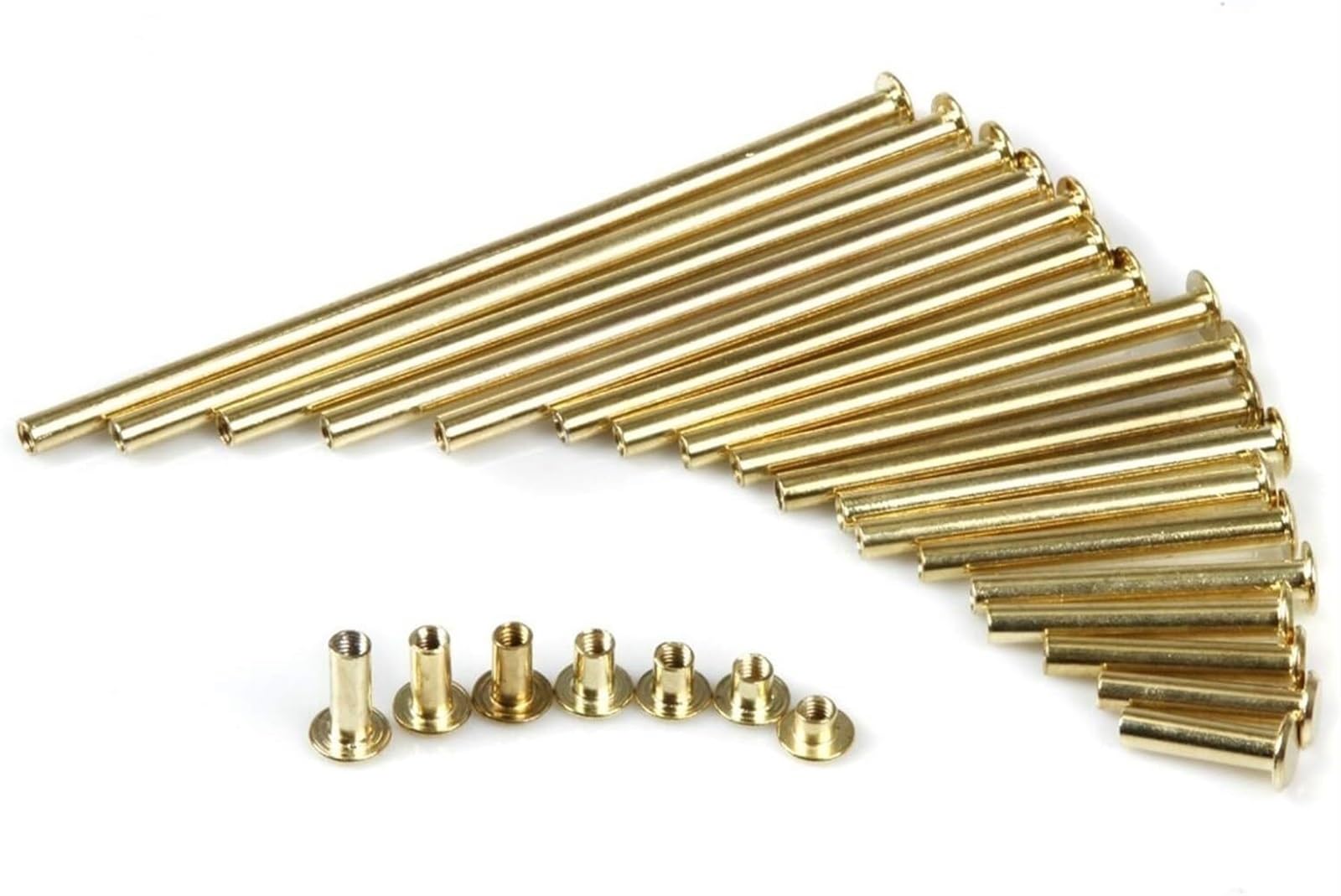 Rivetti di fissaggio Nutsert, viti bulloni, rivetto M5 Vite for rivetto Vite for rilegatura for graffette placcata in rame Rivetto for chiodi Rivetto maschio e femmina in metallo in acciaio 5 mm-125 m