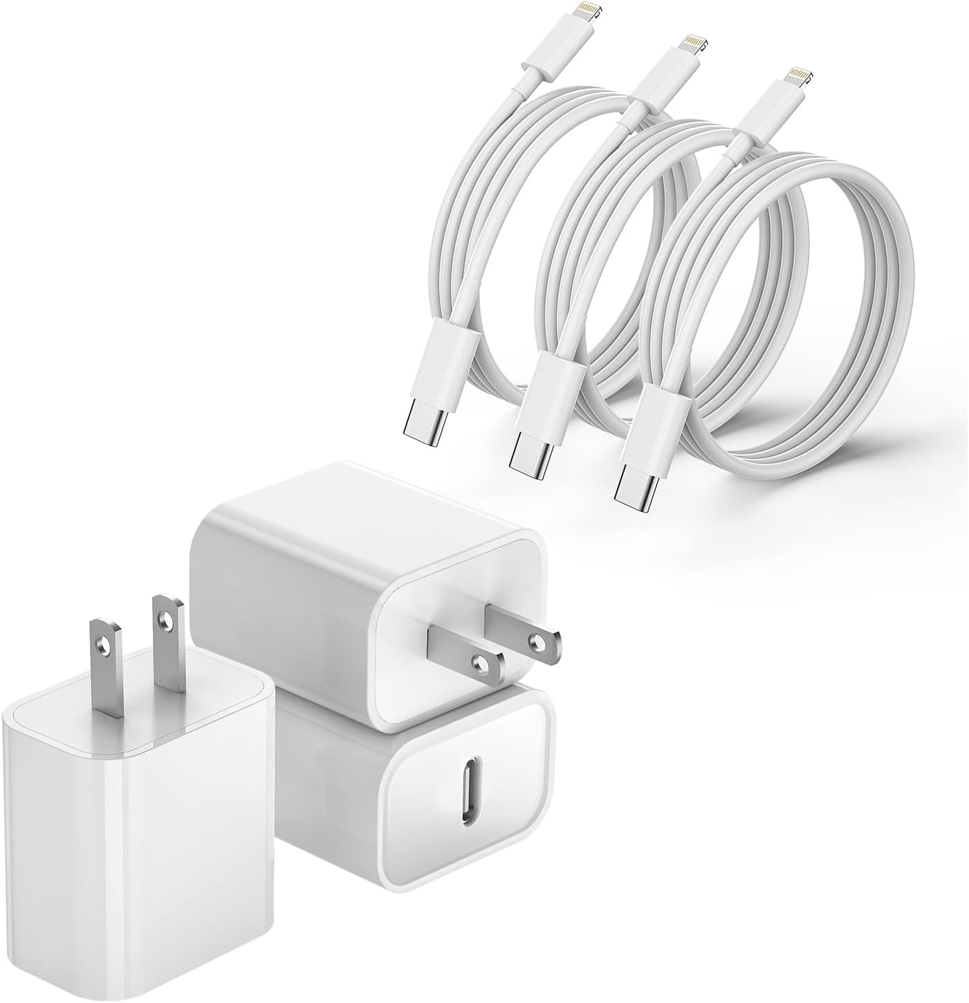 iPhone 14 13 12 11 Fast Charger, 3Pack[Apple MFi Certified] Lightning Cable