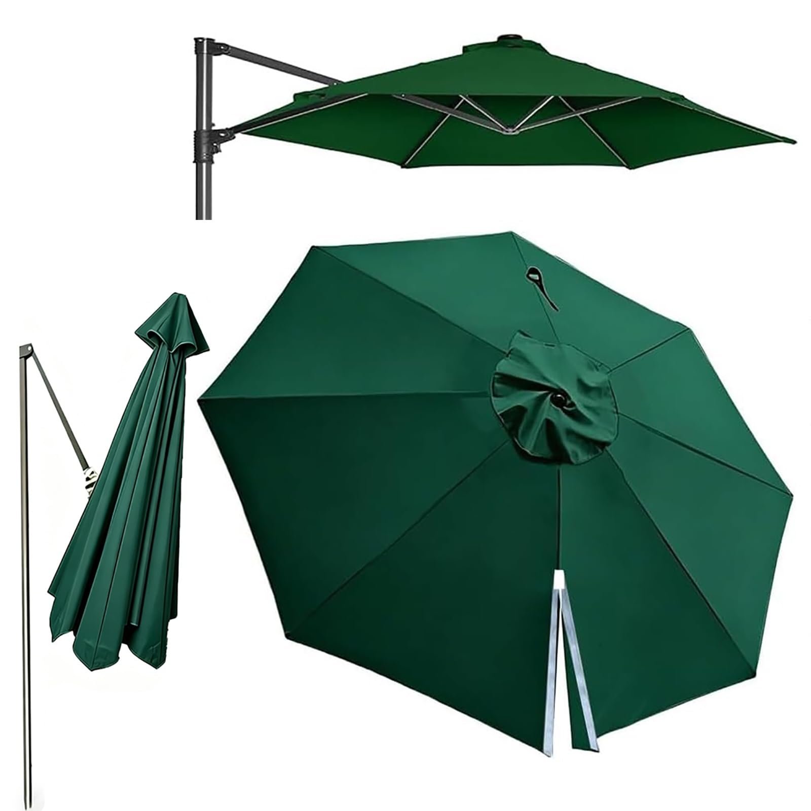 Replacement Parasol Canopy for Cantilever 10ft 11ft 11.5ft 8 Arms Round