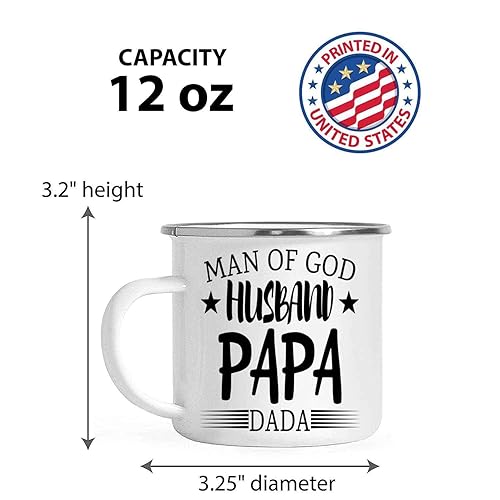 Miniatura 3 de Novelty Gift Unique Christian Gift for Man Of God Husband Papá Dada - Special Family Occasion Blessing - Prayers Quote for Believers - 12 Oz White